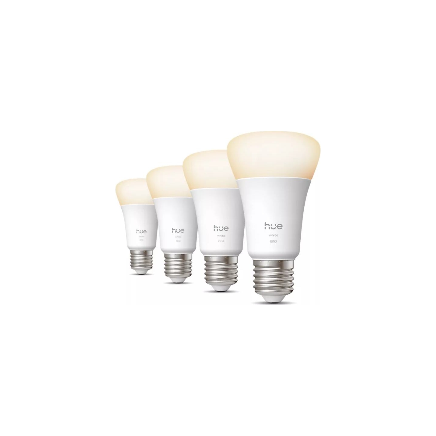 Philips Hue W 810 A60 4P EU | E27 | Warm to cool white light | Bluetooth, Zigbee