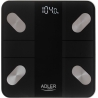 Adler | Smart Bathroom Scale | AD 8186b | Maximum weight (capacity) 180 kg | Accuracy 100 g | Body Mass Index (BMI) measuring | 