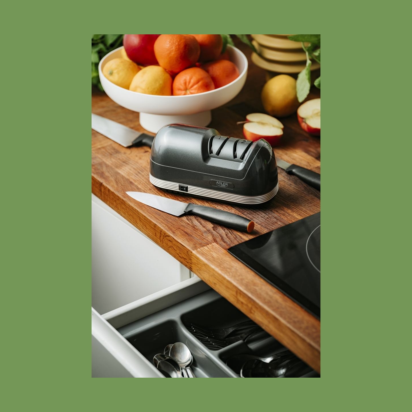 Adler Electric Knife Sharpener | AD 4508 | Black | 60 W