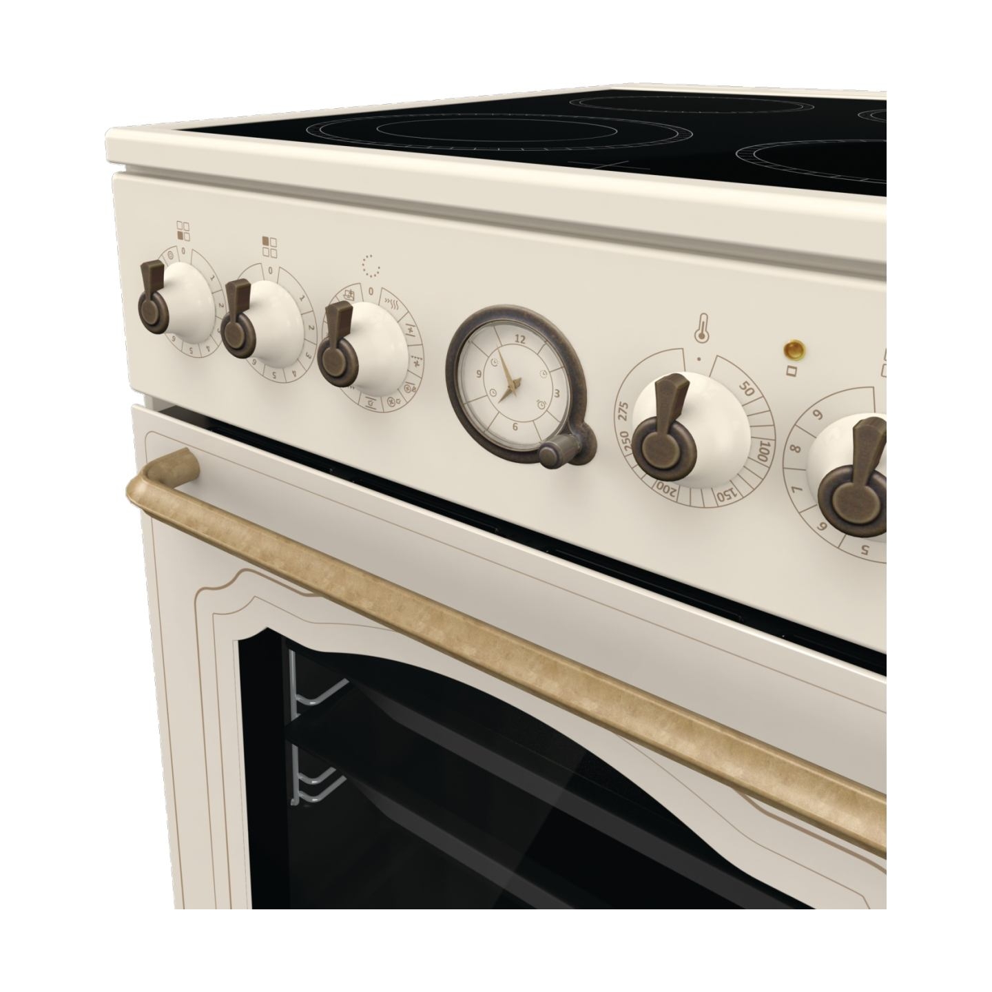Gorenje | Cooker | GECS5B70CLI | Hob type Vitroceramic | Oven type Electric | Beige | Width 50 cm | Depth 59.4 cm | 70 L