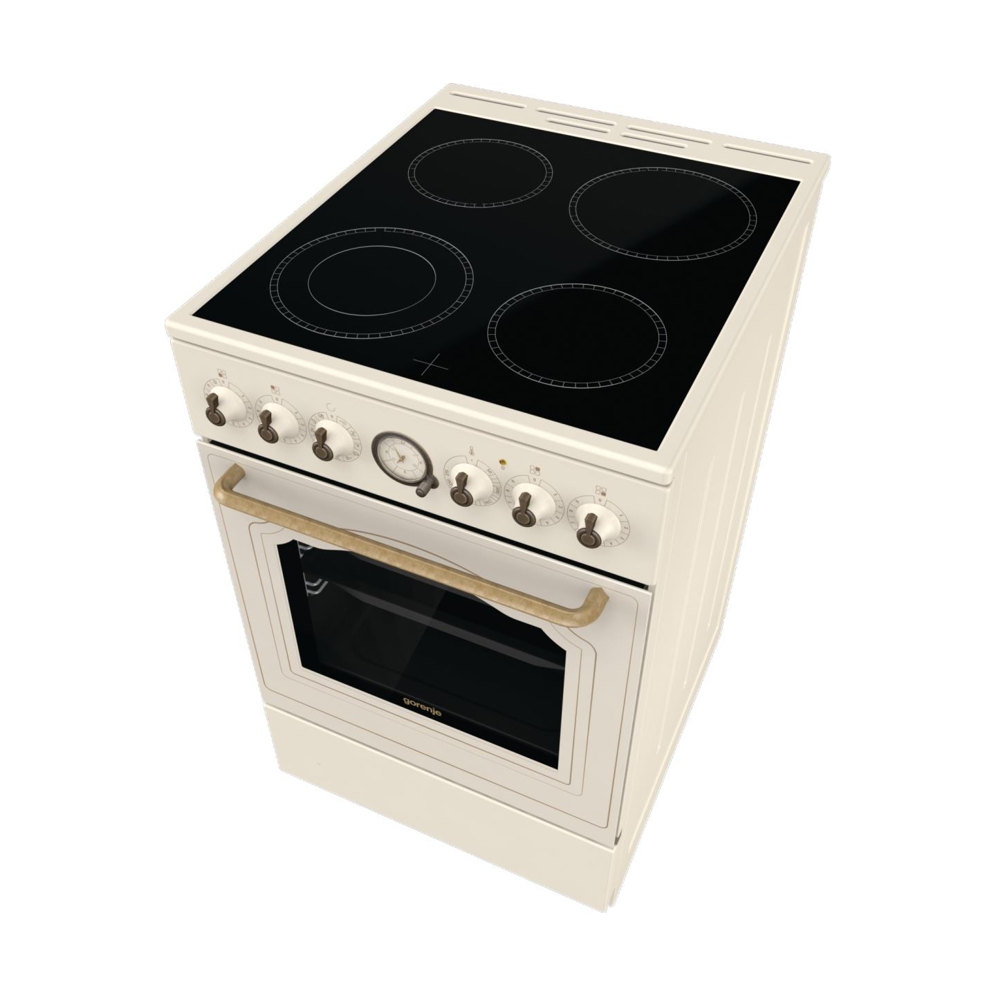 Gorenje | Cooker | GECS5B70CLI | Hob type Vitroceramic | Oven type Electric | Beige | Width 50 cm | Depth 59.4 cm | 70 L