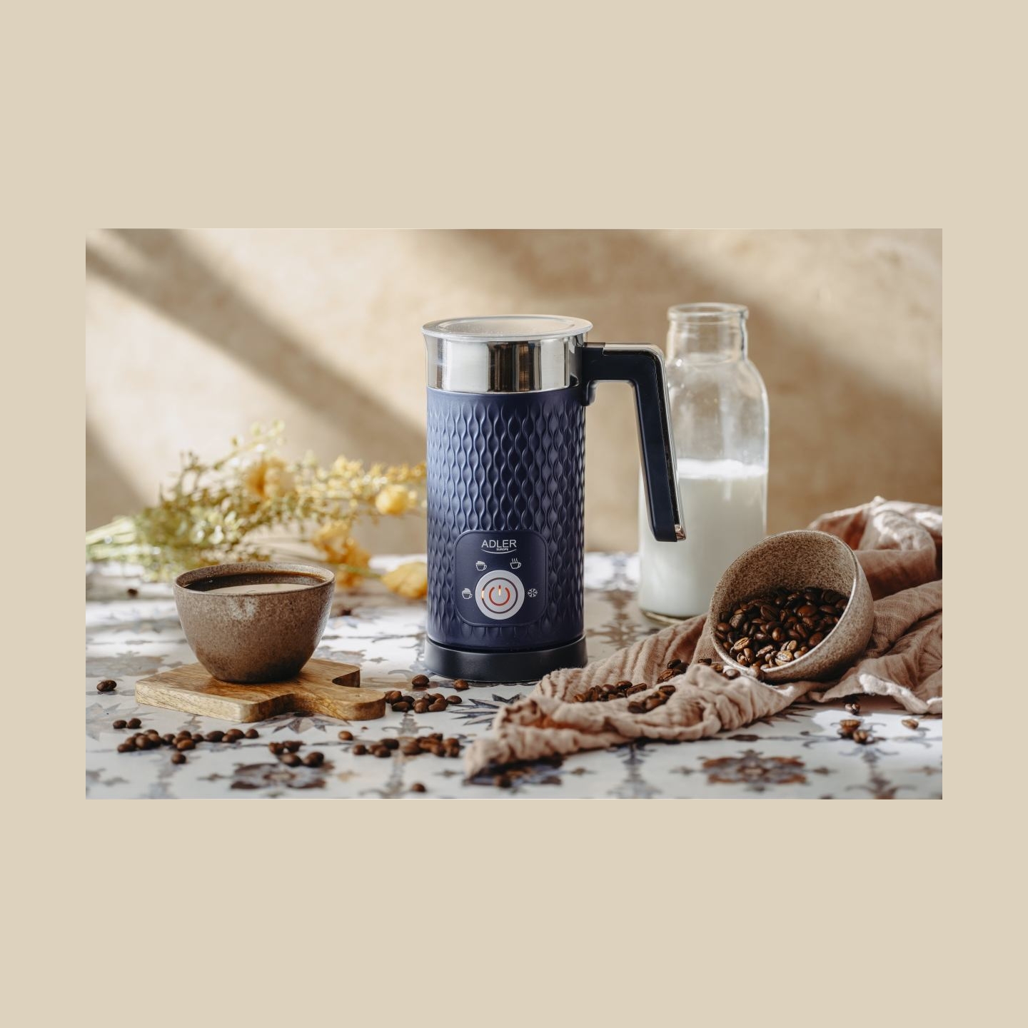 Adler | Milk frother | AD 4494 | 500 W | Milk frother | Dark Blue