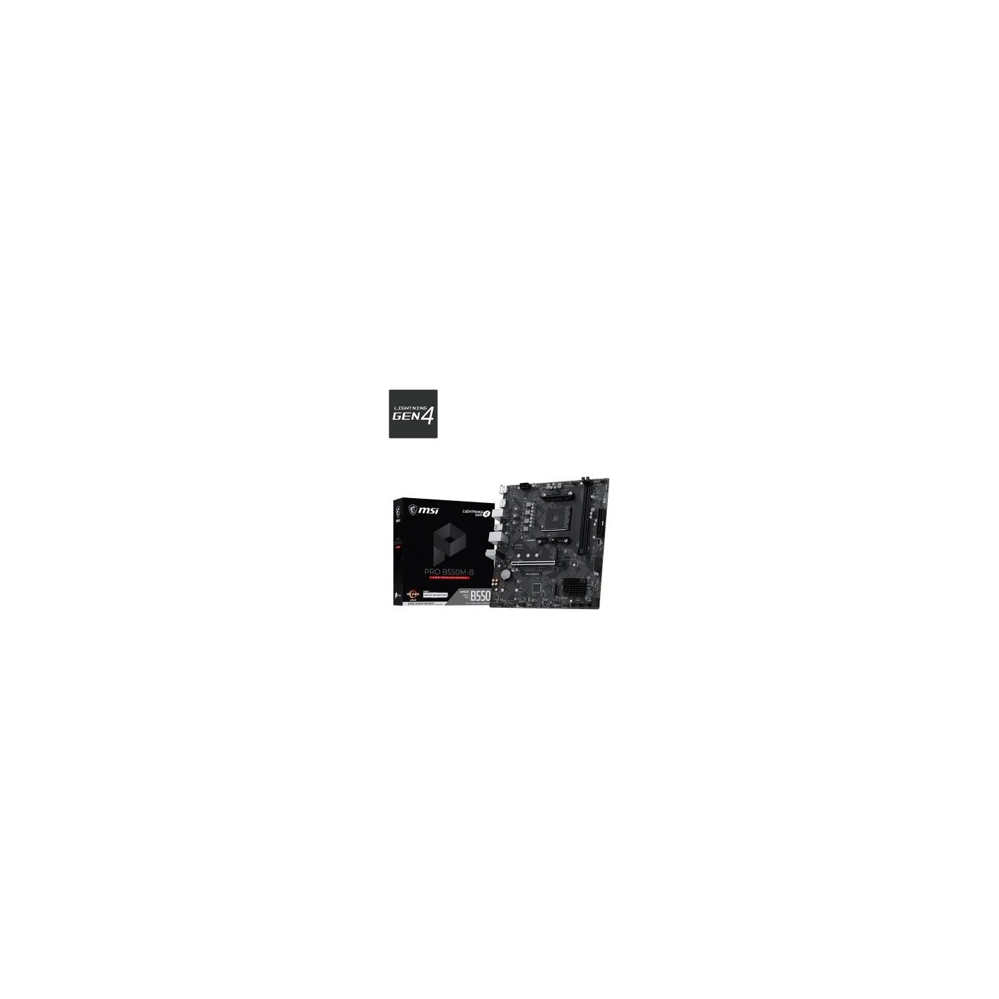 MSI Motherboard PRO B550M-B am4 2DDR4 mATX
