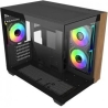Cooler Master Case Elite 481 Wood 270° Seamless Glass mATX
