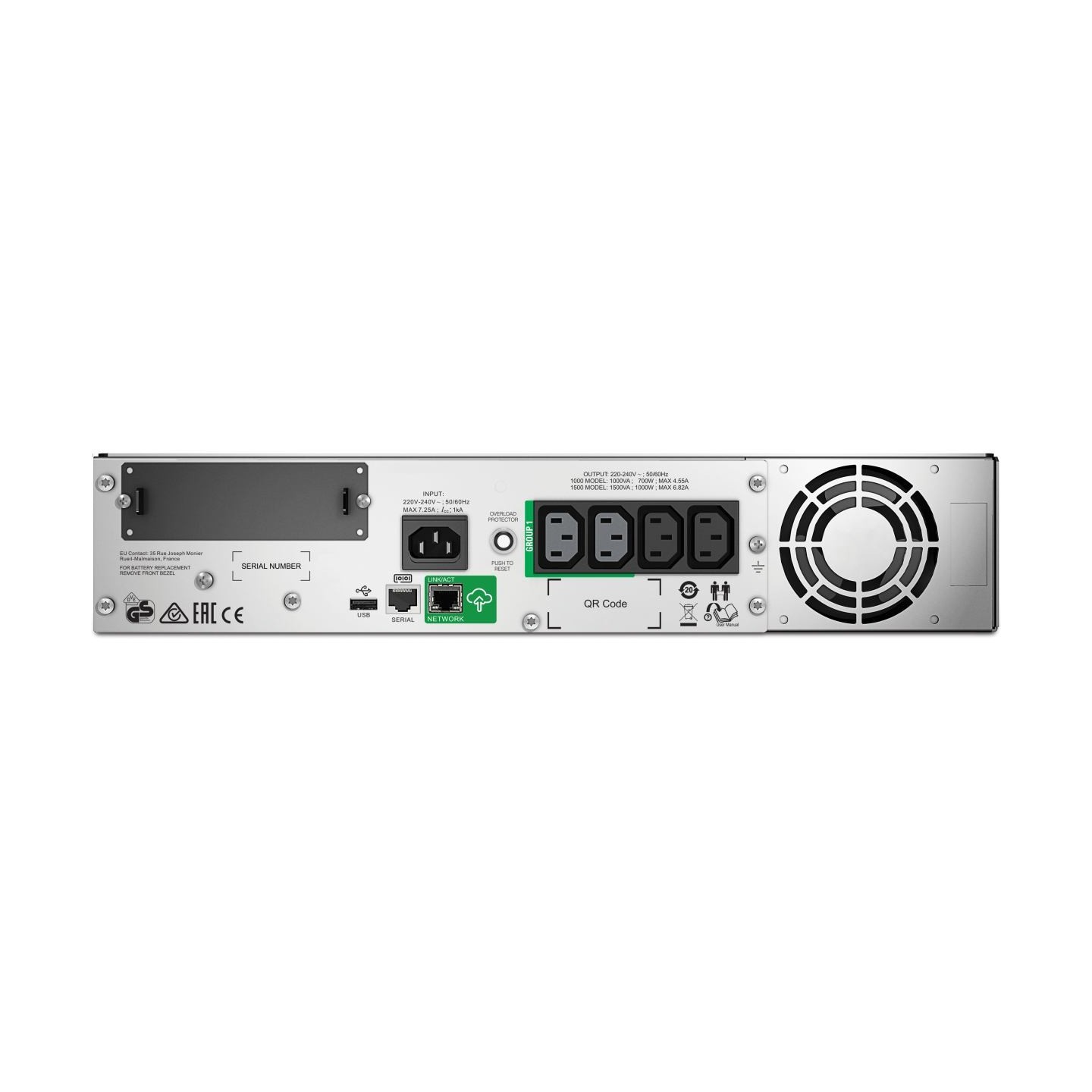 APC SmartConnect UPS SMT 1000VA Rack 2HE