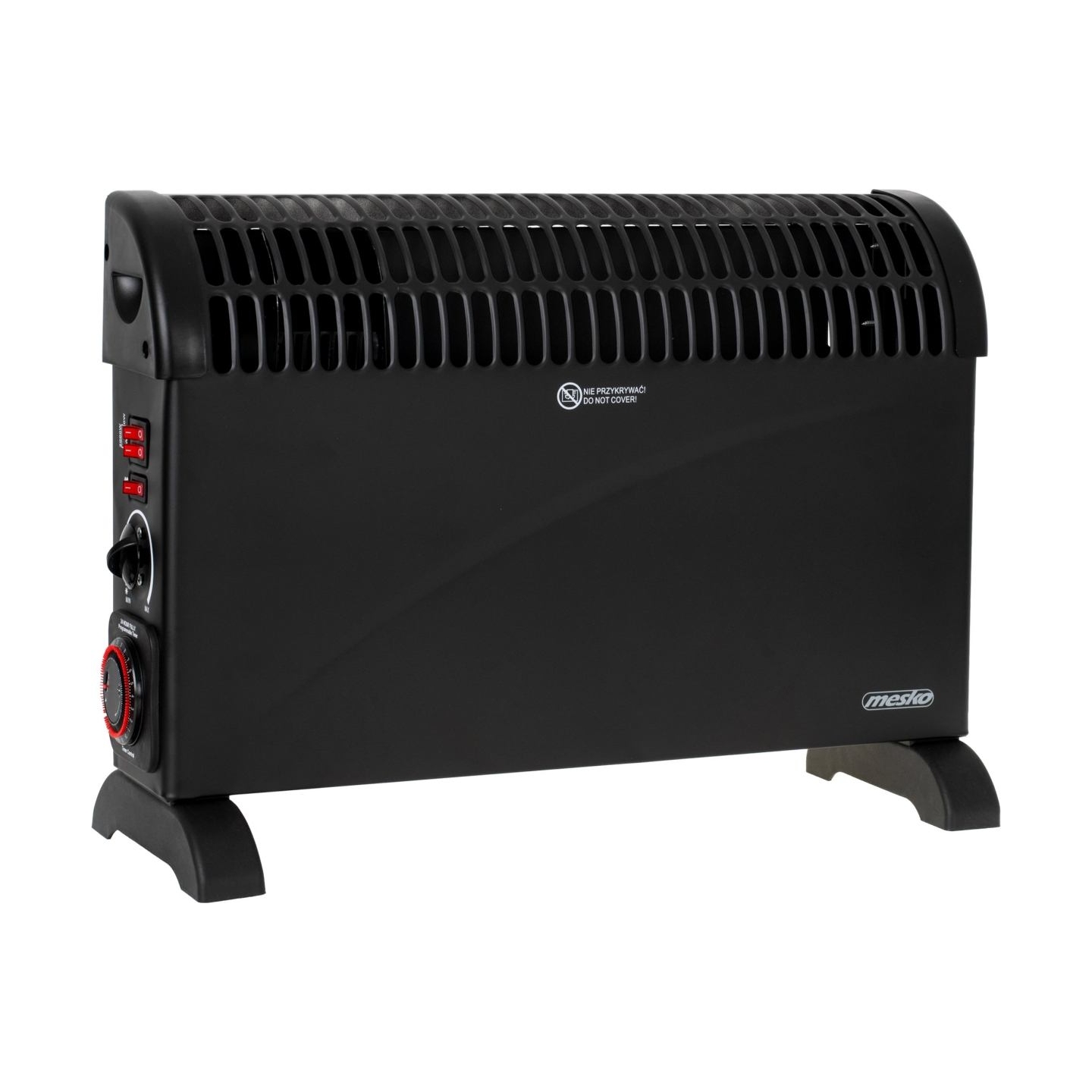 Mesko | Convector Heater with Timer and Turbo Fan | MS 7741b | Convection Heater | 2000 W | Number of power levels 3 | Black