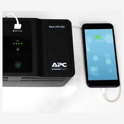 APC Back-UPS 650VA, 230V, 1 USB charging port / BE650G2-GR