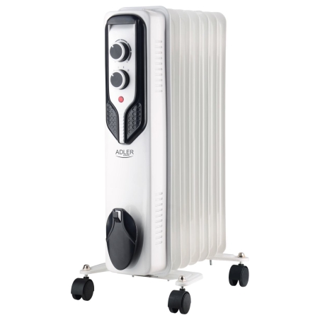 Adler | Oil-Filled Radiator | AD 7815 | Oil Filled Radiator | 1500 W | Number of power levels 3 | White