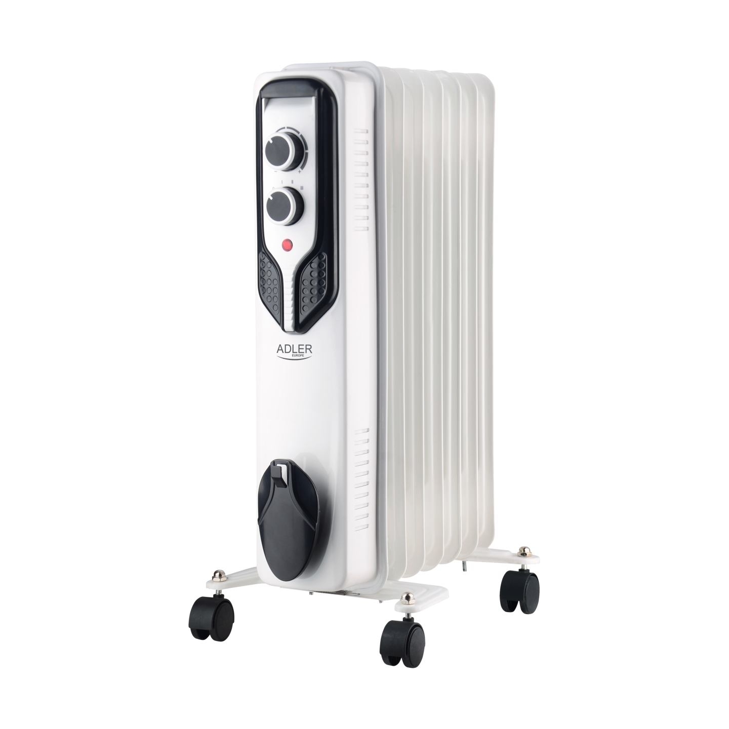 Adler | Oil-Filled Radiator | AD 7815 | Oil Filled Radiator | 1500 W | Number of power levels 3 | White