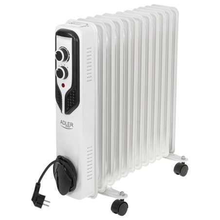 Adler | Oil-Filled Radiator | AD 7817 | Oil Filled Radiator | 2500 W | Number of power levels 3 | White