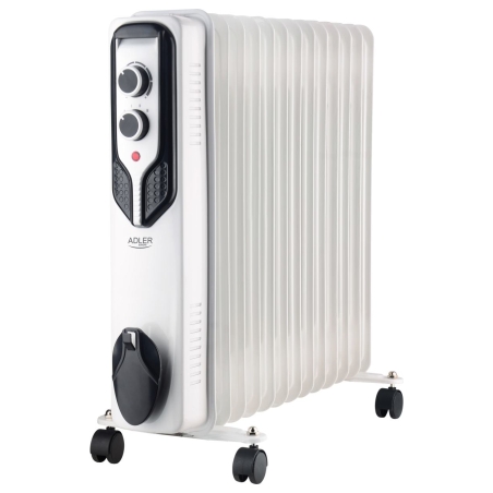 Adler | Oil-Filled Radiator | AD 7818 | Oil Filled Radiator | 2500 W | Number of power levels 3 | White