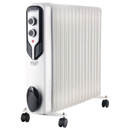 Adler | Oil-Filled Radiator | AD 7819 | Oil Filled Radiator | 2500 W | Number of power levels 3 | White