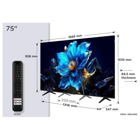 TCL 75-inch LED TV 75P7K