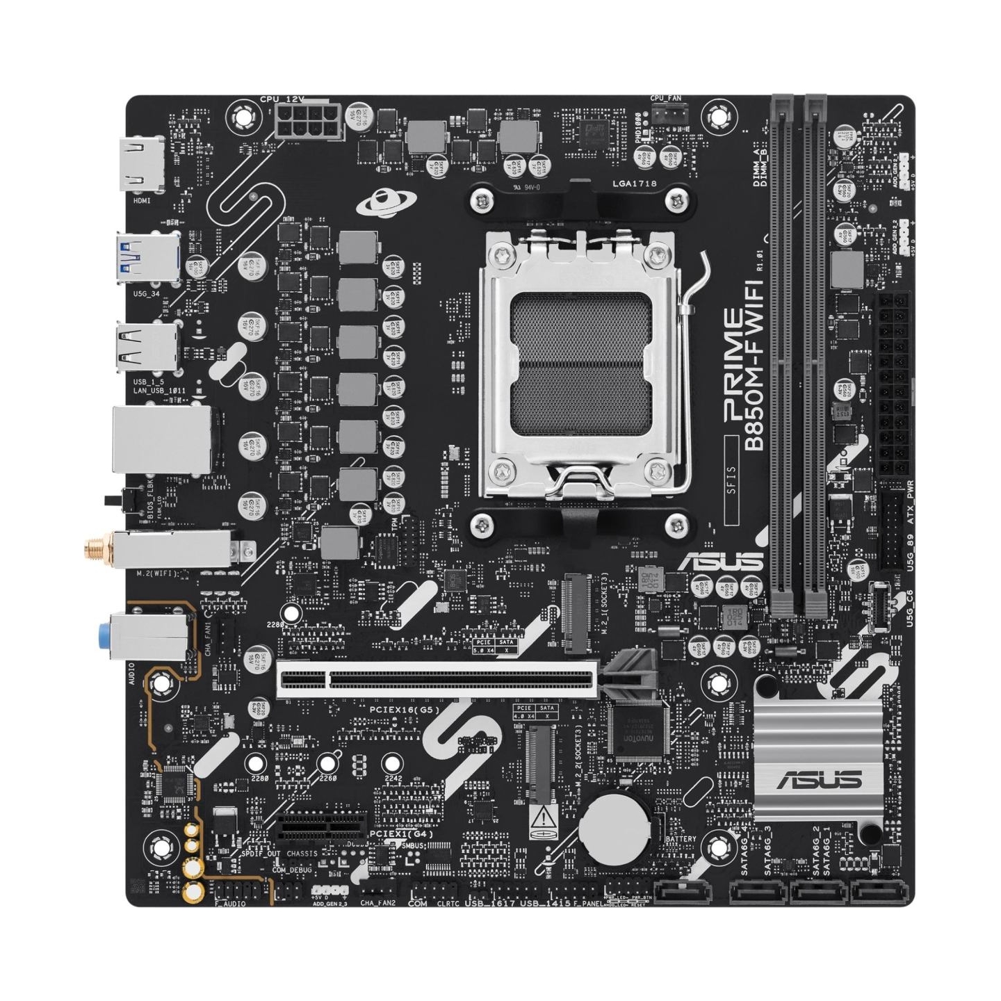 Asus MB AMD B850 SAM5 MATX/PRIME B850M-F WIFI ASUS