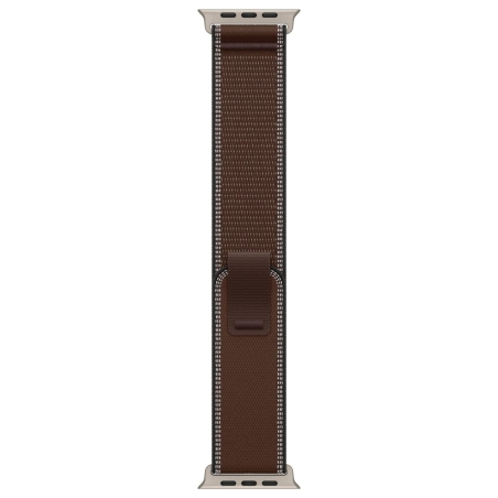 Apple 49mm Dark Umber Trail Loop - M/L - Natural Titanium Finish | Apple