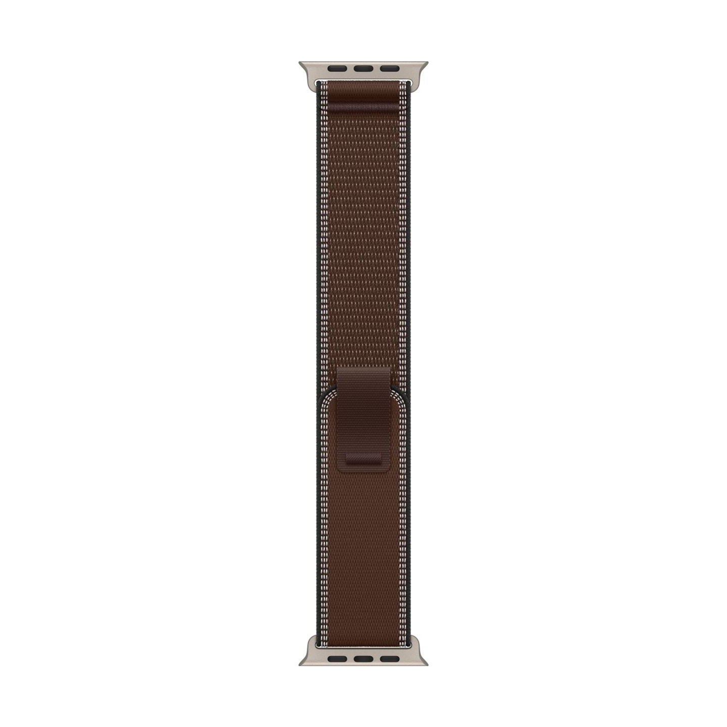 Apple 49mm Dark Umber Trail Loop - M/L - Natural Titanium Finish | Apple