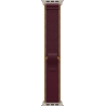 Apple 49mm Burgundy Trail Loop - S/M - Natural Titanium Finish