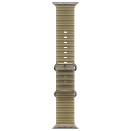 Apple 49mm Translucent Kelp Ocean Band - Natural Titanium Finish