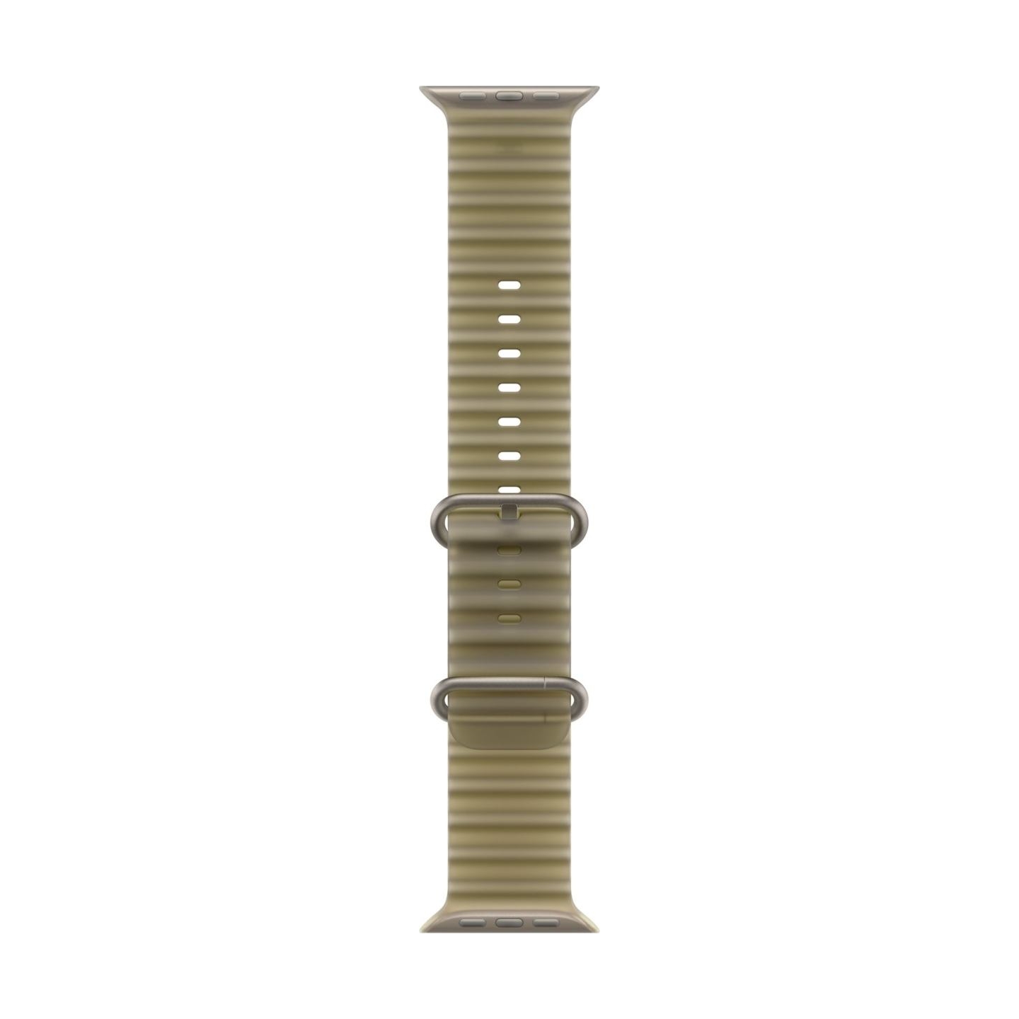 Apple 49mm Translucent Kelp Ocean Band - Natural Titanium Finish
