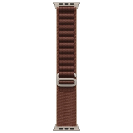 Apple 49mm Burgundy Alpine Loop - Medium - Natural Titanium Finish | Apple