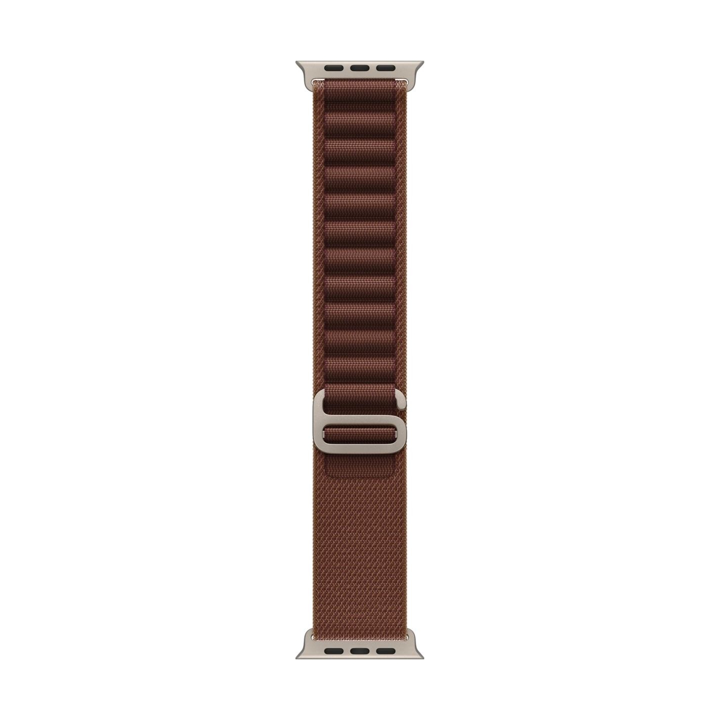 Apple 49mm Burgundy Alpine Loop - Medium - Natural Titanium Finish | Apple