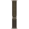 Apple 49mm Dark Olive Alpine Loop - Medium - Natural Titanium Finish | Apple