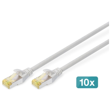 Digitus CAT 6A S/FTP patch cable, 10 pieces | Digitus