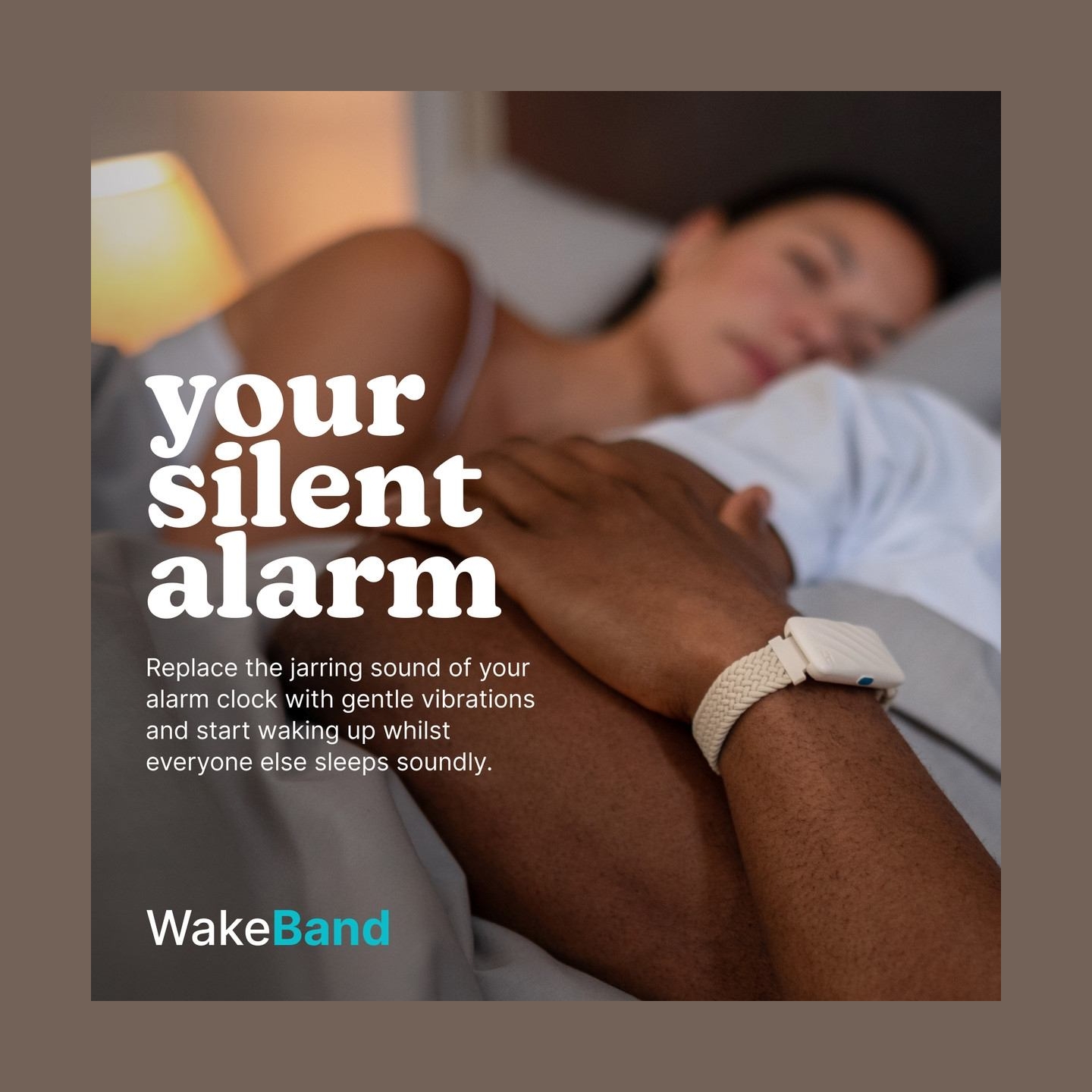 Homedics SS-WB100BK-WW WakeBand, Your Silent Alarm, Black