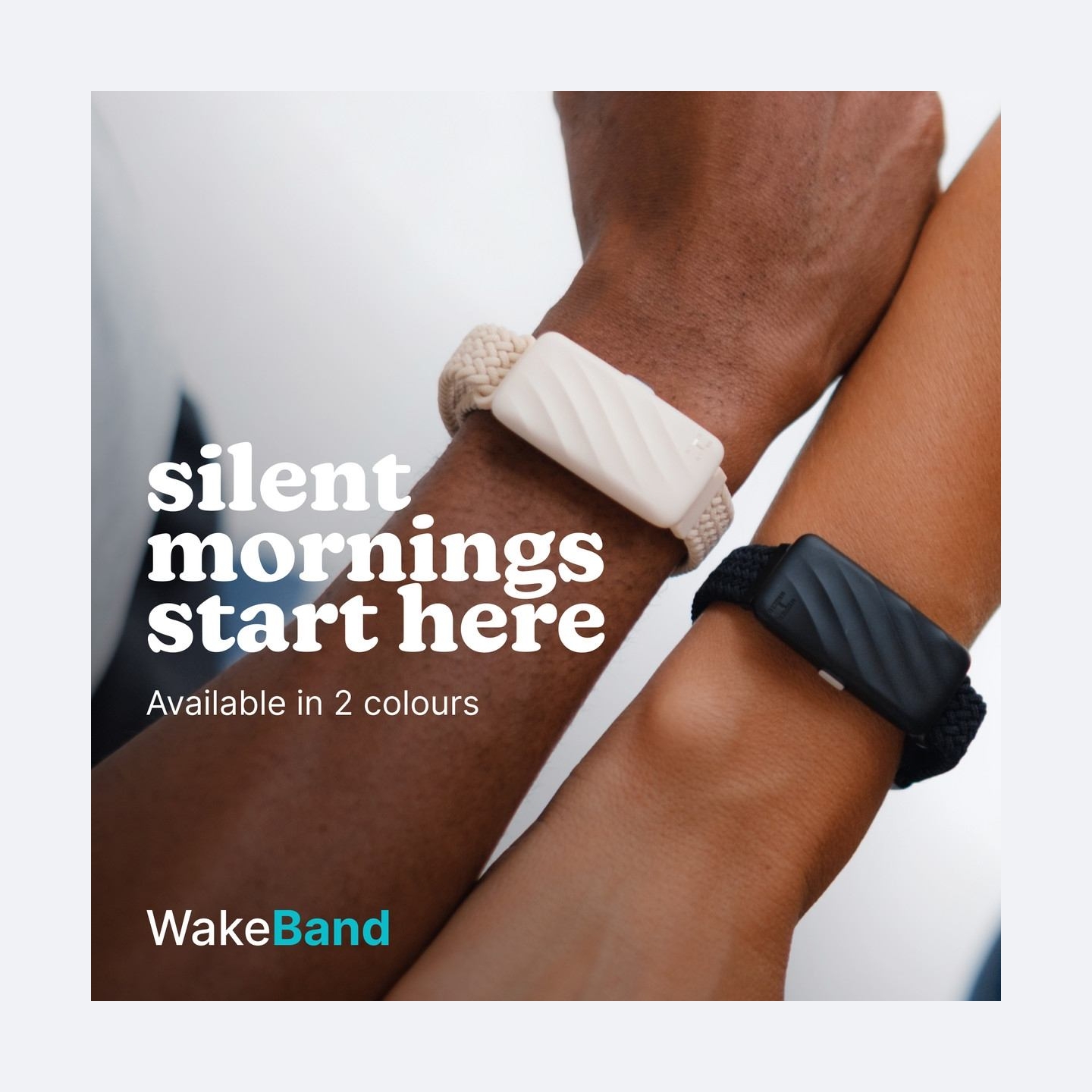 Homedics SS-WB100BK-WW WakeBand, Your Silent Alarm, Black