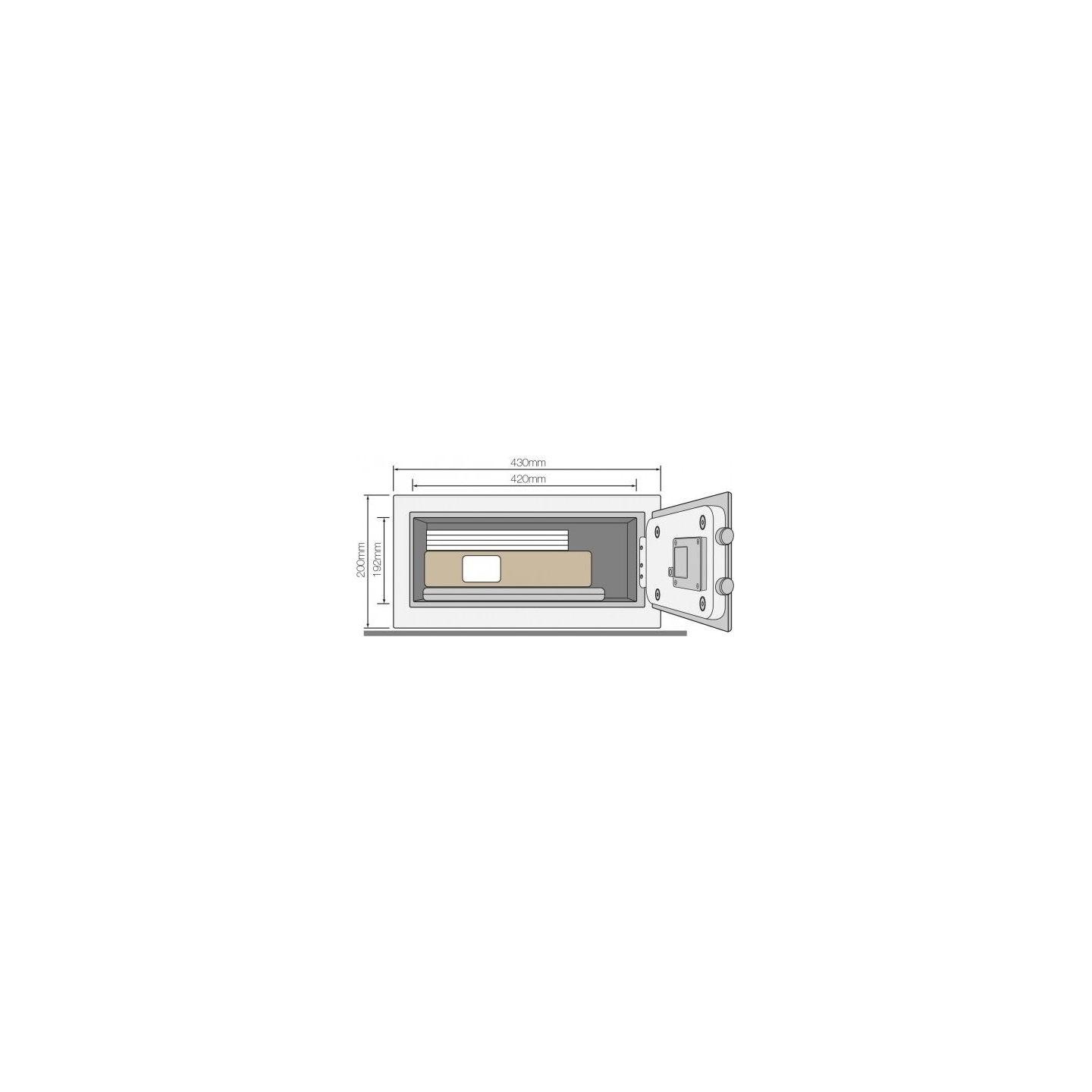 Yale Home Basic safe YLC for laptop with alarm