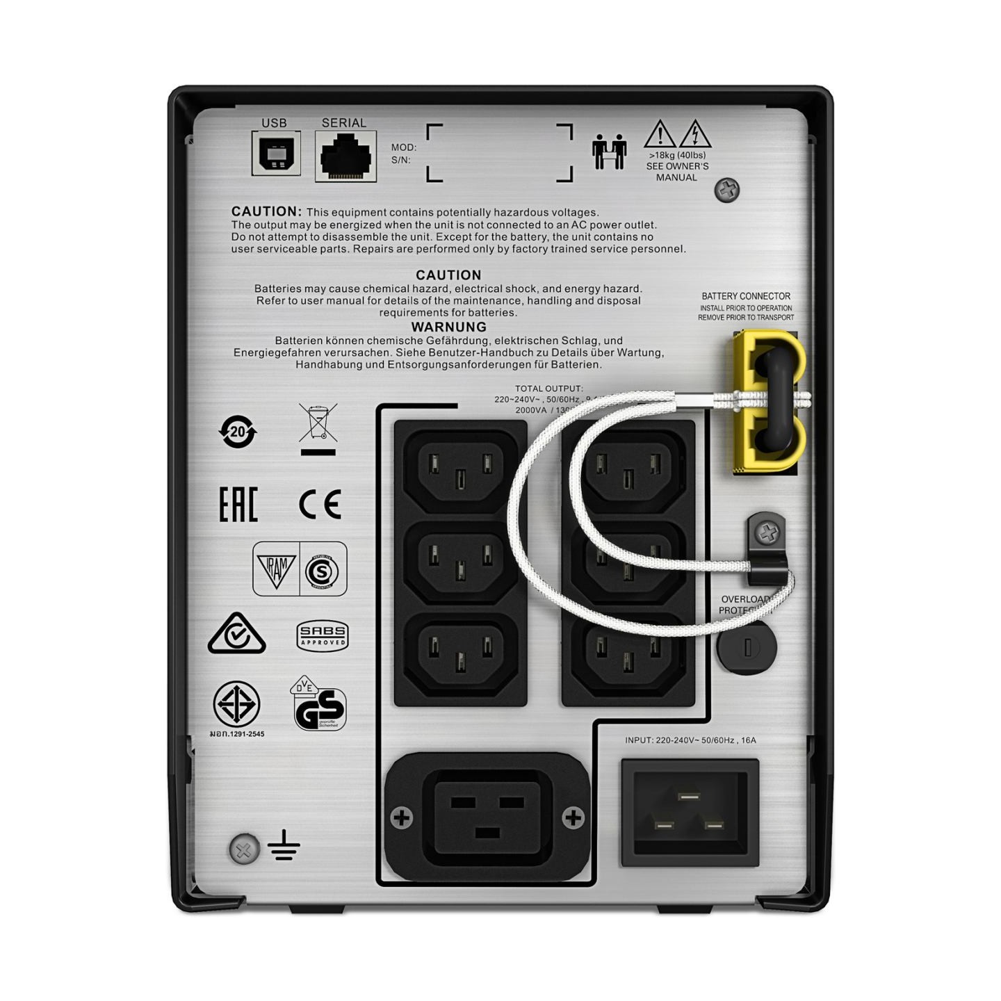 APC SMC2000I APC Smart-UPS C 2000VA LCD 230V