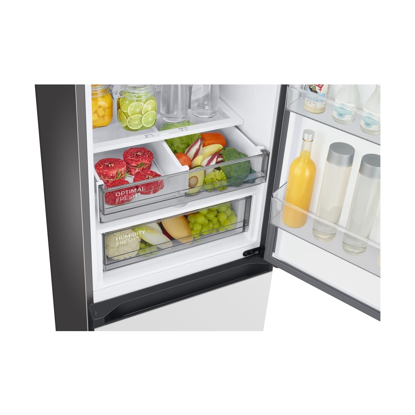 Samsung Refrigerator RB38C7B6D12/EF, height 203cm, 390l, Energy class D, freezer 114l, fridge 276l / RB38C7B6D12/EF