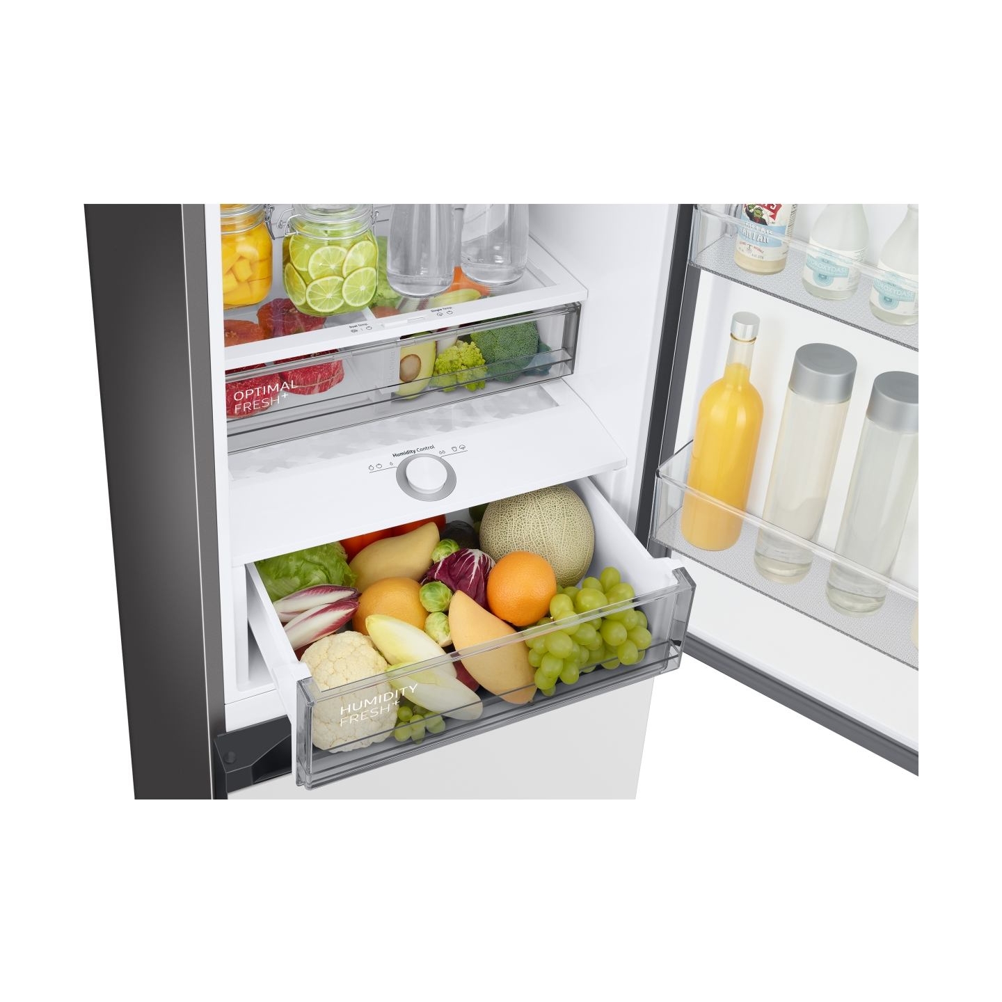 Samsung Refrigerator RB38C7B6D12/EF, height 203cm, 390l, Energy class D, freezer 114l, fridge 276l / RB38C7B6D12/EF
