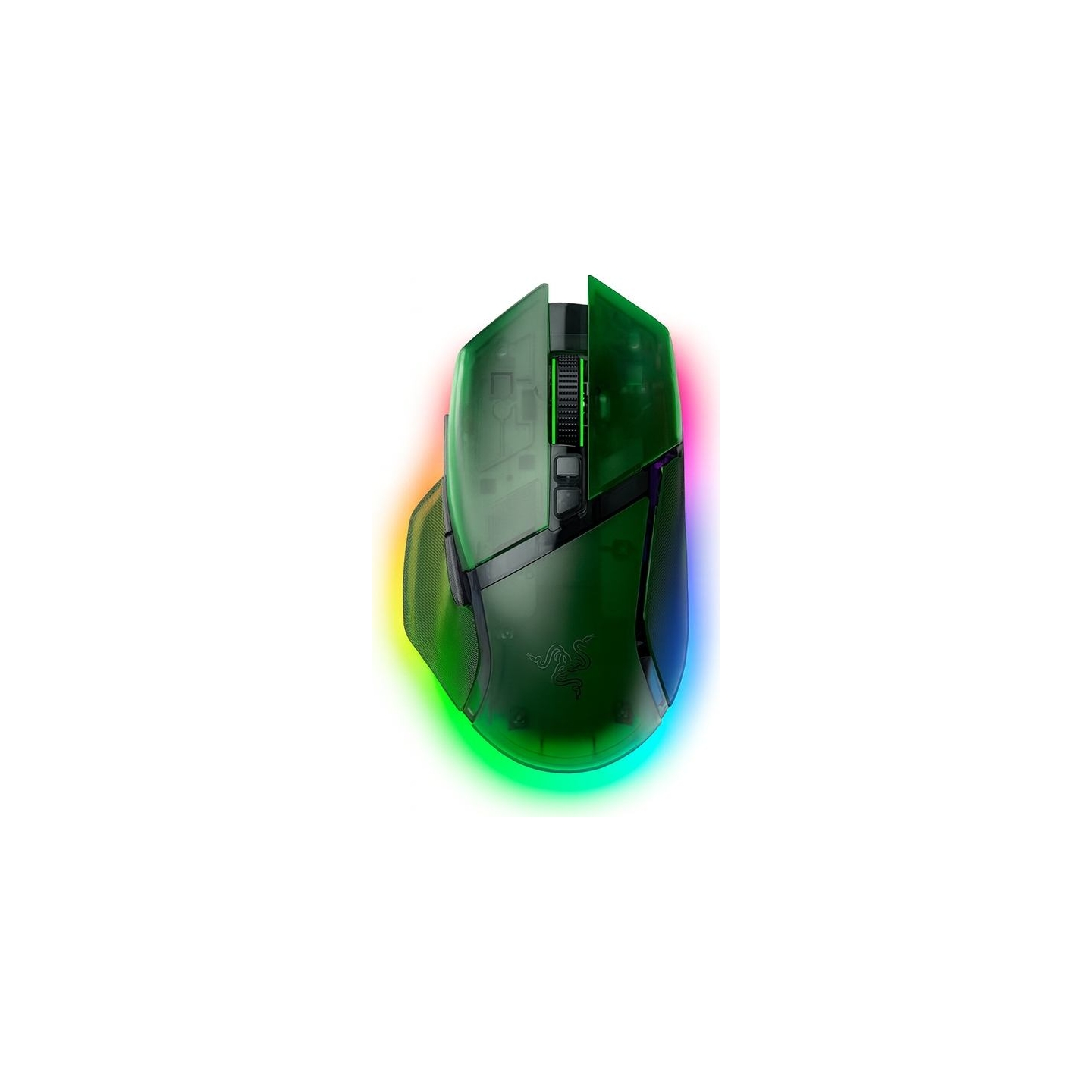 Razer | Basilisk V3 Pro 35K | Gaming Mouse | Wireless/Wired | Phantom Green Edition