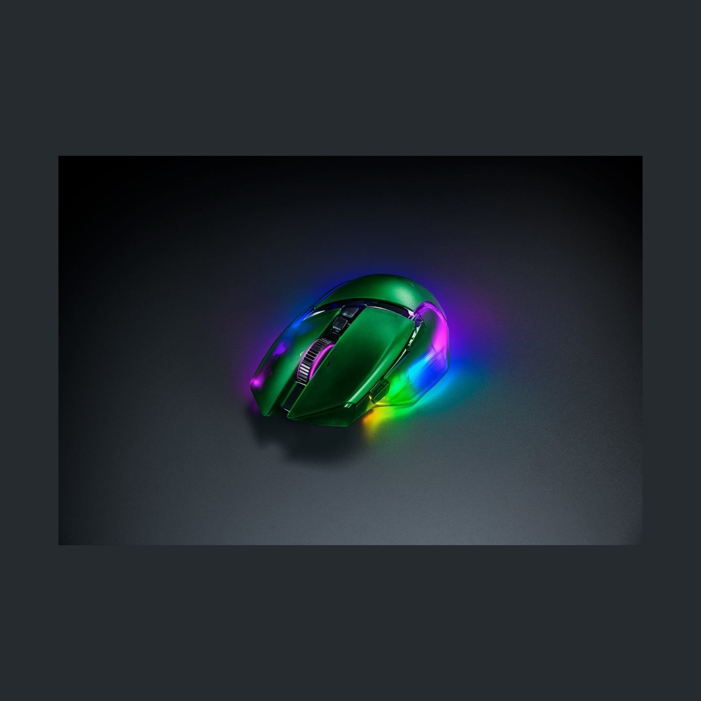 Razer | Basilisk V3 Pro 35K | Gaming Mouse | Wireless/Wired | Phantom Green Edition