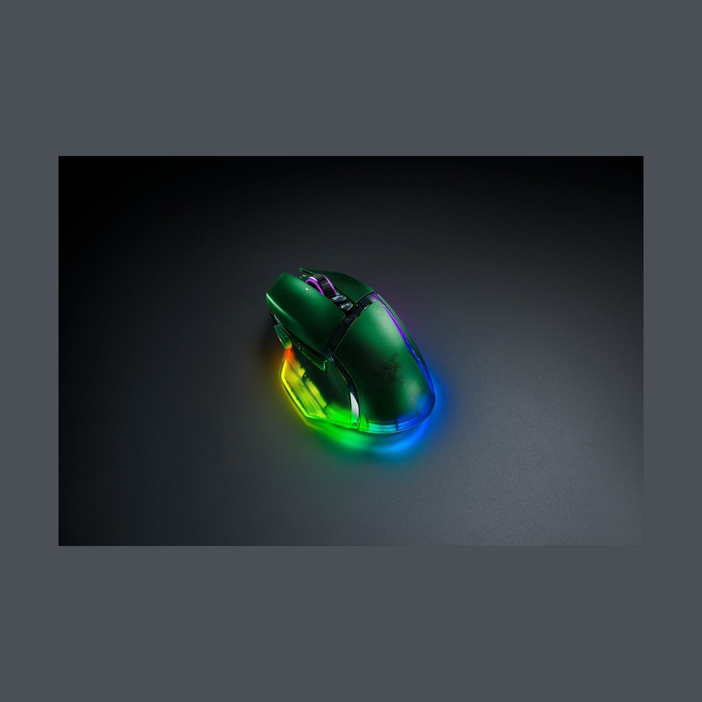 Razer | Basilisk V3 Pro 35K | Gaming Mouse | Wireless/Wired | Phantom Green Edition
