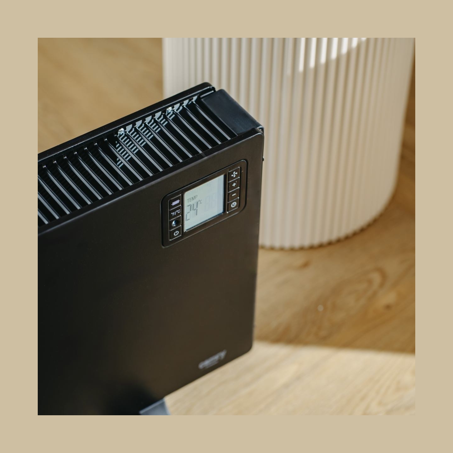 Camry Fan Heater with Remote Control | CR 7739 | Convection Heater | 2000 W | Number of power levels 3 (750W/1250W/2000W) | Blac