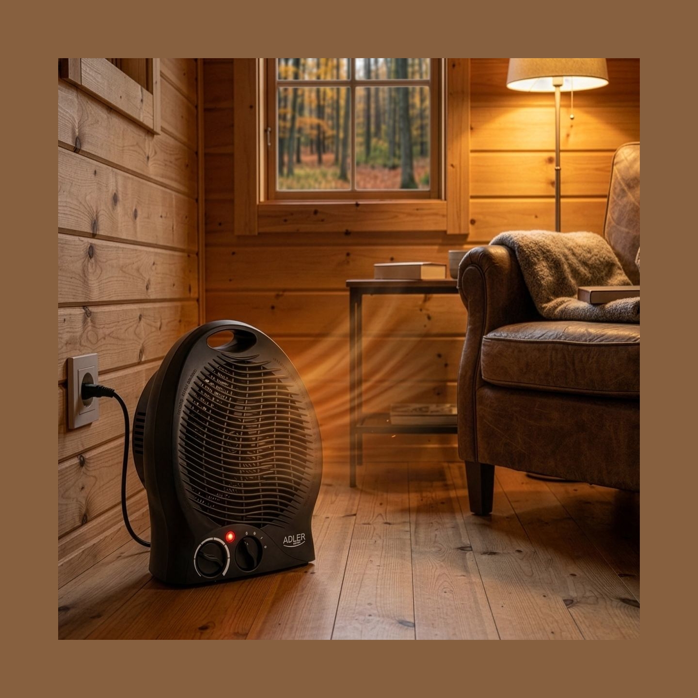 Adler AD 7761 Fan Heater, 2000 W, Black | Adler