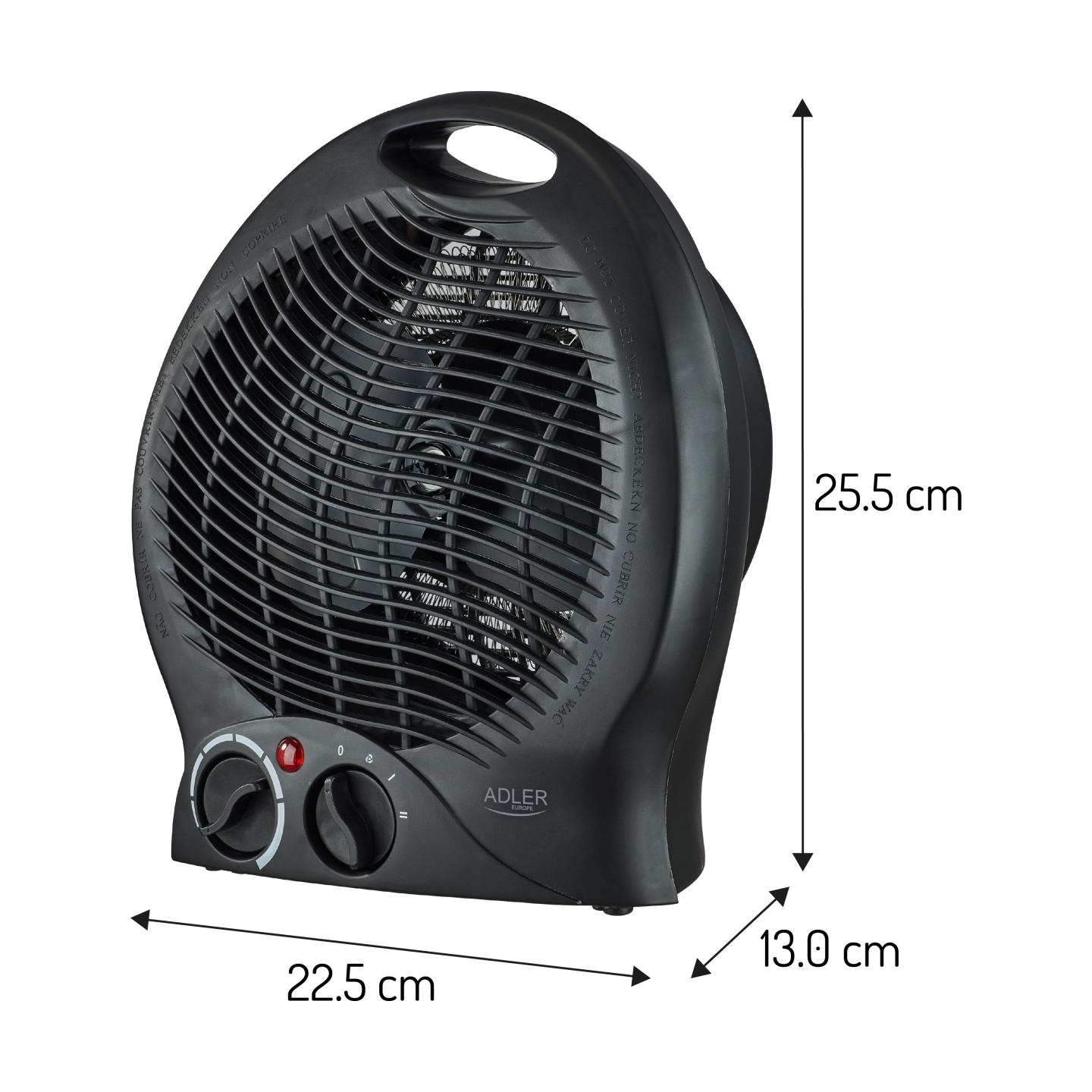Adler AD 7761 Fan Heater, 2000 W, Black | Adler