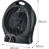 Adler AD 7761 Fan Heater, 2000 W, Black | Adler