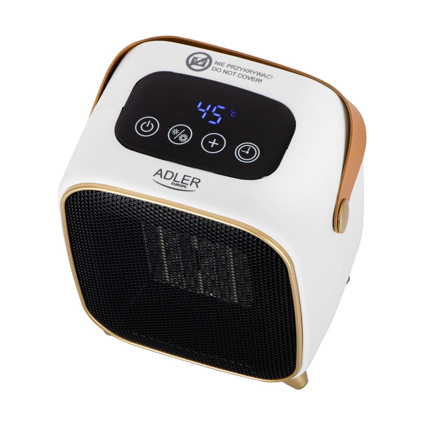 Adler AD 7762 Ceramic Fan Heater with LED Display, Cool Air Fan