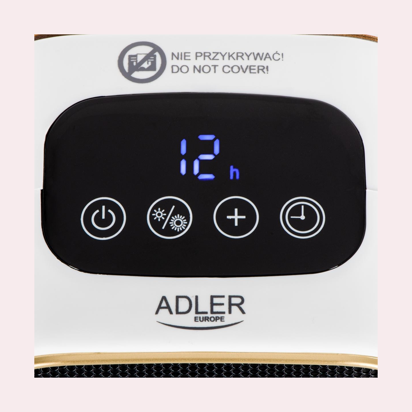 Adler AD 7762 Ceramic Fan Heater with LED Display, Cool Air Fan