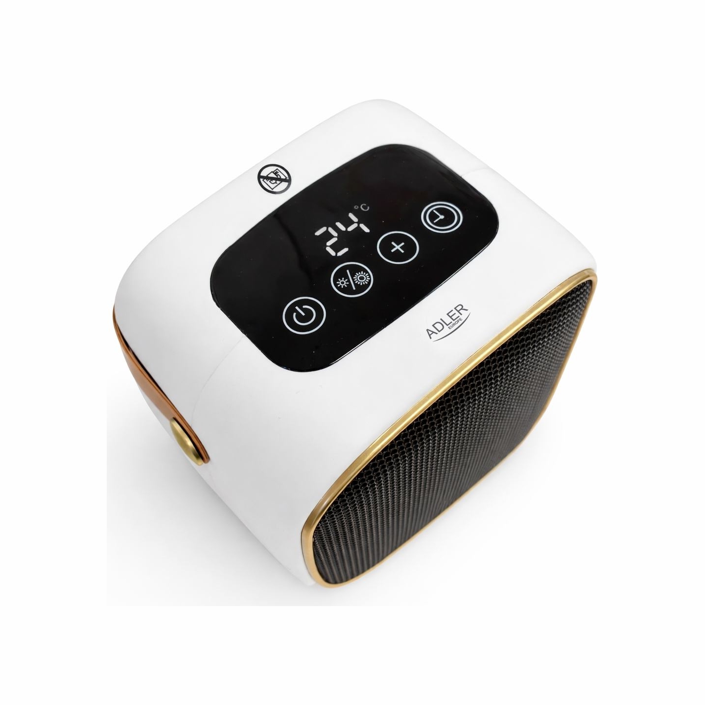 Adler AD 7762 Ceramic Fan Heater with LED Display, Cool Air Fan
