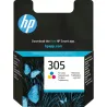 HP 305 Tri-Color Ink Cartridges, 100 pages, for HP DeskJet 2300, 2710, 2720, Plus 4100 / 3YM60AE