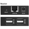 Digitus Category 6 UTP USB 2.0 Extender up to 150m, 4× USB-A up to 480 Mbps, 1× RJ45 (Gigabit Ethernet) - Kit (Receiver/Transmit