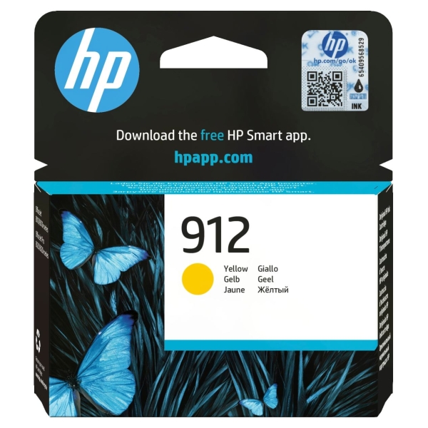HP 912 Yellow Original Ink Cartridge / 3YL79AE