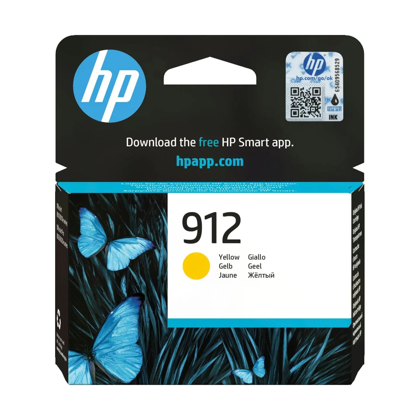 HP 912 Yellow Original Ink Cartridge / 3YL79AE