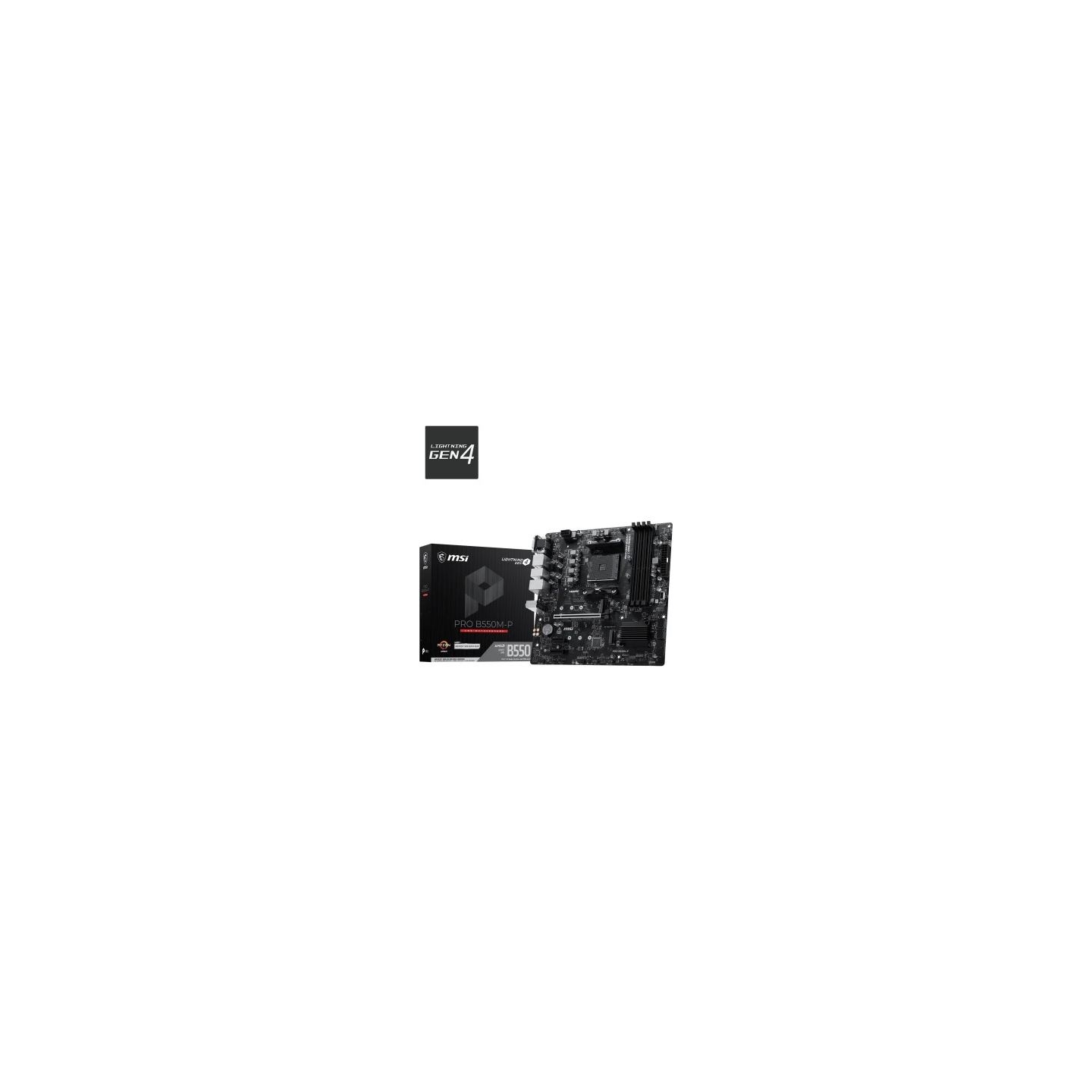MSI Motherboard PRO B550M-P AM4 4DDR4 mATX