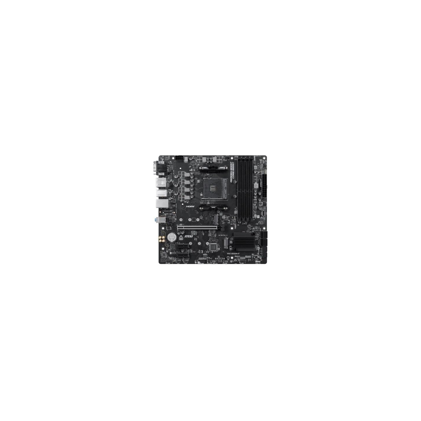 MSI Motherboard PRO B550M-P AM4 4DDR4 mATX