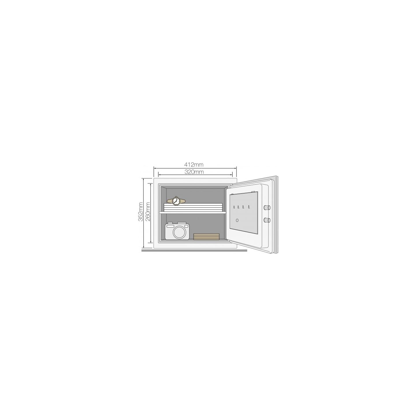 Yale Home Fireproof safe YFM Home L
